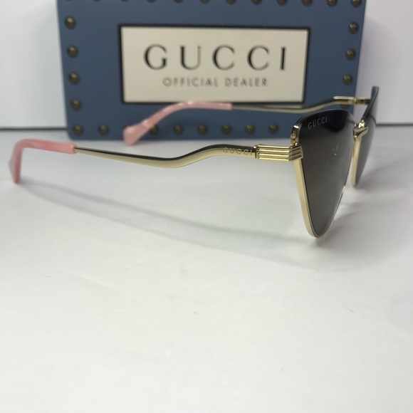 New Authentic GUCCI GG1006S 002 Cat-Eye SUNGLASSES - Picture 7 of 12
